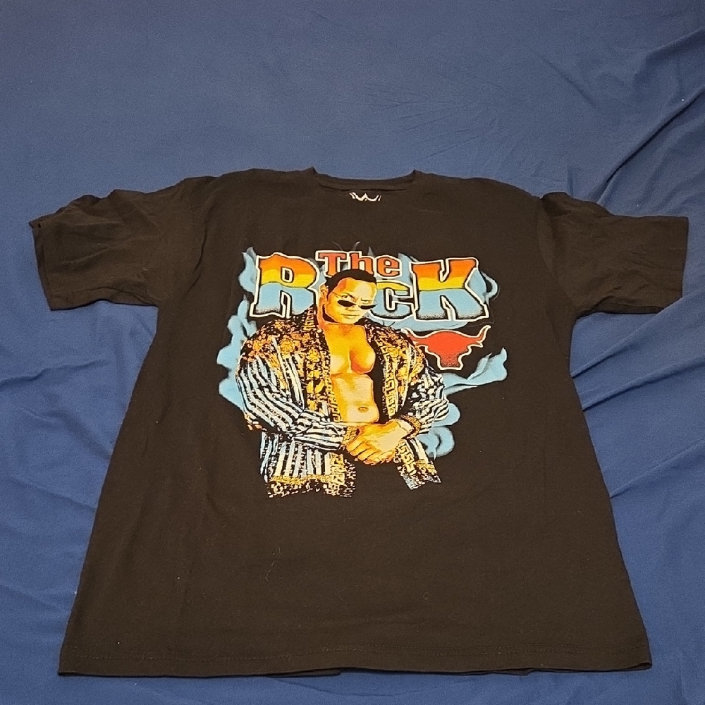 MAD Engine Black Graphic Tee - The Rock Design